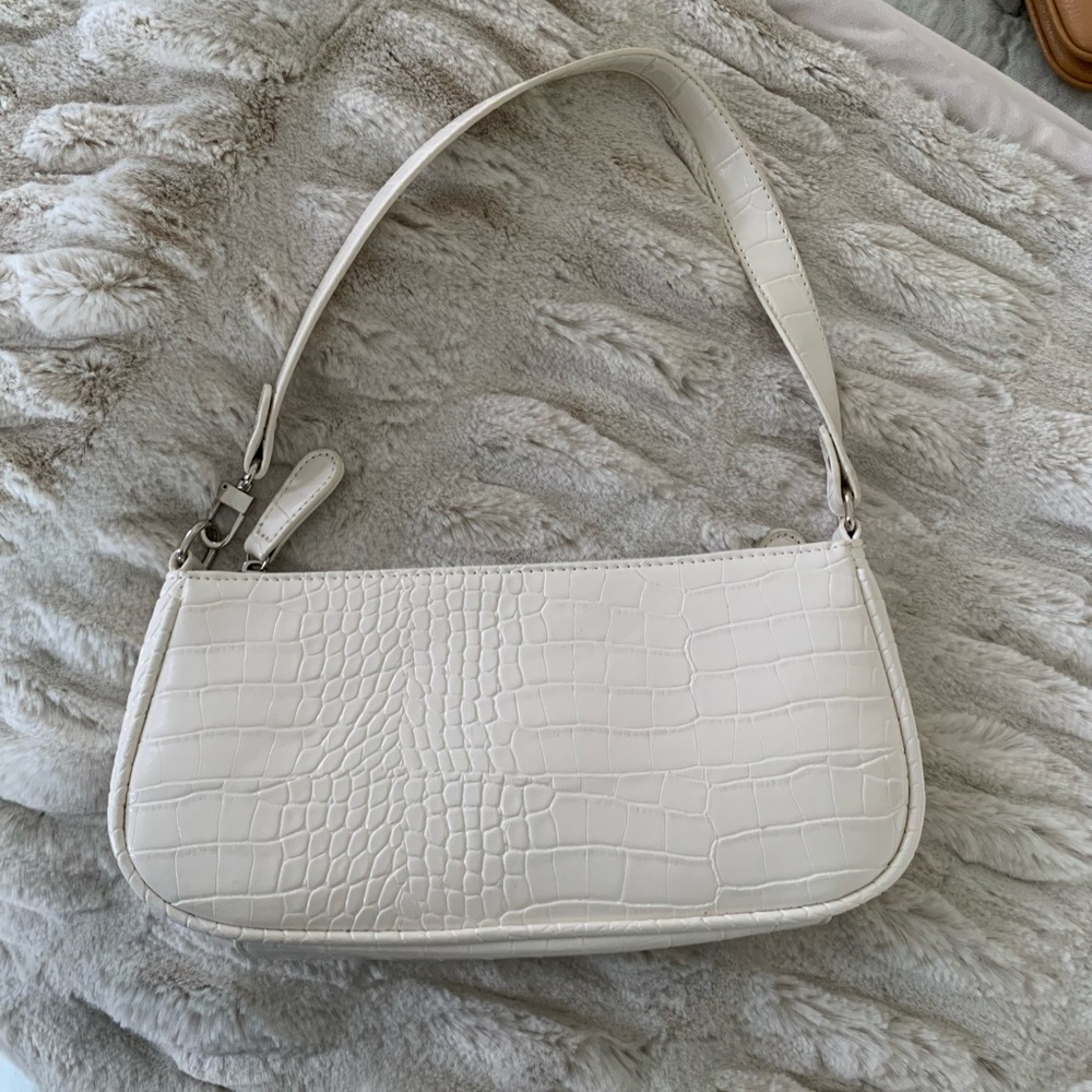 White Amazon Croc Bag